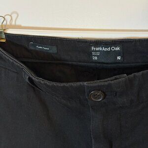 Frank And Oak Fuselé Tapered Chino Pants Size 28